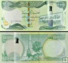 *10 000 Dinárov Irak 2013-2020 P101 UNC