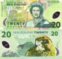 *20 dolárov Nový Zéland 2006, polymer P187b UNC