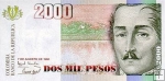 *2000 Pesos Oro Kolumbia 1999 P445e UNC