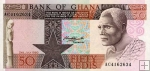 *50 Cedis Ghana 1980, P22b UNC