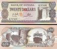 *20 guyanských dolárov Guyana 1988-1996 P27 UNC