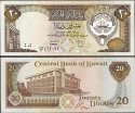 *20 Dinárov Kuvajt 1986-91, P16 UNC