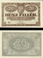 *20 Fillér Maďarsko 1920, P43 F *20 Fillér Maďarsko 1920, P43 F