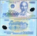 *20 000 Dong Vietnam 2006-20, polymer P120 UNC
