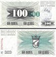 *100 000 Dinárov Bosna a Herzegovina 1993, P56a UNC *100 000 Dinárov Bosna a Herzegovina 1993, P56a UNC