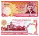 *100 Rupií Pakistan 1976-84, P31 UNC