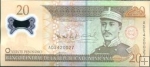 *20 Pesos Oro Dominikánska Republika 2009, polymer P182 UNC