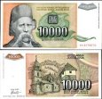 *10 000 Dinárov Juhoslávia 1993, P129 UNC *10 000 Dinárov Juhoslávia 1993, P129 UNC