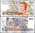 100 Cruzados Novos Brazília 1989, P220 UNC