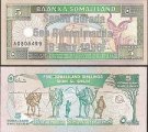 *Pamätná bankovka SOMALILAND 5 Shillings 1996 UNC