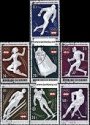*Známky Burundi 1976 ZOH Insbruck, razítkovaná séria *Známky Burundi 1976 ZOH Insbruck, razítkovaná séria