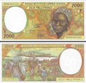 *2000 Frankov Stredoafrická Republika 1999, P303Ff AU/UNC