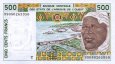 *500 Frankov Západná Afrika - Togo 2001, P810T UNC *500 Frankov Západná Afrika - Togo 2001, P810T UNC