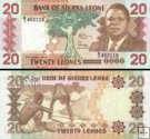 *20 Leones Sierra Leone 1988, P16 UNC