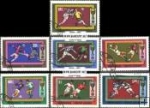 Známky Mongolsko 1970 MS vo futbale Mexiko razítkovaná séria