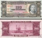 *100 Pesos Bolivianos Bolívia 1945, P147