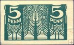*5 Penni Estónsko 1919 AU