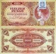 *10 000 maďarských pengő Maďarsko 1945, P119 VF *10 000 maďarských pengő Maďarsko 1945, P119 VF