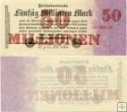 *50 000 000 nemeckých mariek Nemecko 1923, P97b VF