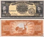 *20 Pesos Filipíny 1949, P137d UNC