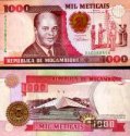 *1000 Meticias Mozambik 1991, P135 UNC