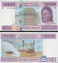 *10 000 Frankov Stredoafrická Republika 2002, P310M UNC