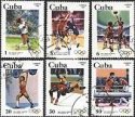 *Známky Kuba 1983 Olympíjske leto 84 razítkovaná séria *Známky Kuba 1983 Olympíjske leto 84 razítkovaná séria