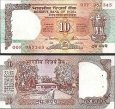 *10 Rupií India 1992-97, P88 UNC