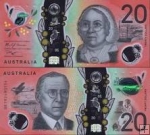 *20 Dolárov Austrália 2019-20, polymer P64 UNC
