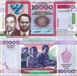 *10000 Frankov Burundi 2013, P49b UNC