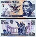 *20 Nuevos Pesos Mexiko 1994-99, P106 UNC