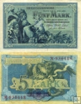 *5 Mariek Nemecká ríša 1904, P8a R22 UNC