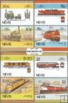 *Známky Nevis 1986 Lokomotívy séria MNH