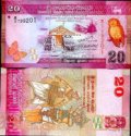 20 srílanských rupií Srí Lanka 2010-15, P123 UNC