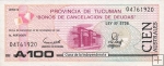 100 Austral Argentína(regional) 1991, Tucuman S2715