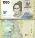 1 000 Rupií Indonézia 2022 P162a UNC