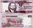 *500 Meticias Mozambik 2011-2017, polymer P153 UNC