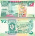 *5 Dolárov Singapúr 1989, P19 UNC *5 Dolárov Singapúr 1989, P19 UNC