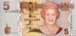 *5 fidžijských dolárov Fidži 2007 P110 UNC