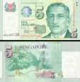 *5 Dolárov Singapúr 1999, P39 UNC *5 Dolárov Singapúr 1999, P39 UNC