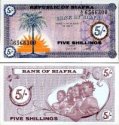 5 Šilingov Biafra 1967, P1 UNC