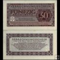 *50 Reichsmark Nemecko 1944, DWM11b Wehrmacht UNC