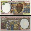 *5000 Frankov Rovníkova Guinea (CAS) 2000, P504Nf AU