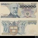*500 000 Zlotych Poľsko 1990, P156a UNC