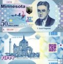 *USA 50 Dollars 2015 32. štát - Minesota polymer