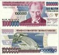 *1 000 000 Lira Turecko 1970 (1995), P209 UNC