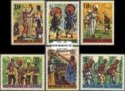 Známky Guinea 1966 Ľudové tance, razítkovaná séria Známky Guinea 1966 Ľudové tance, razítkovaná séria