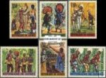 Známky Guinea 1966 Ľudové tance, razítkovaná séria