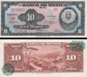*10 mexických pesos Mexiko 1967, P58 UNC