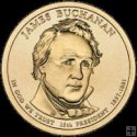 *Prezidentský 1 dolár USA 2010 D, 15. prezident J.Buchanan